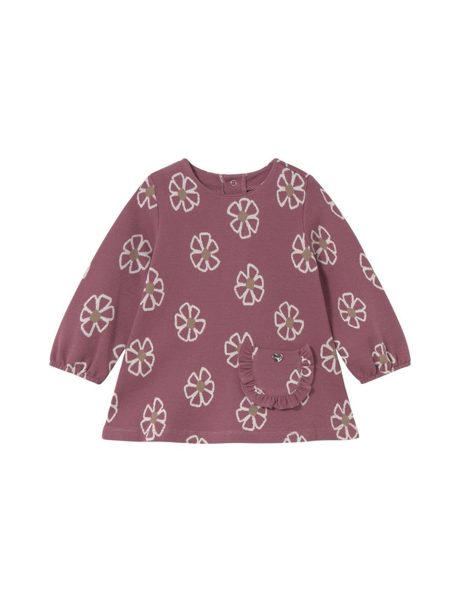 Vestido malha jacquard Rosado (Rosa Velho)  para Bebé Menina - Mayoral