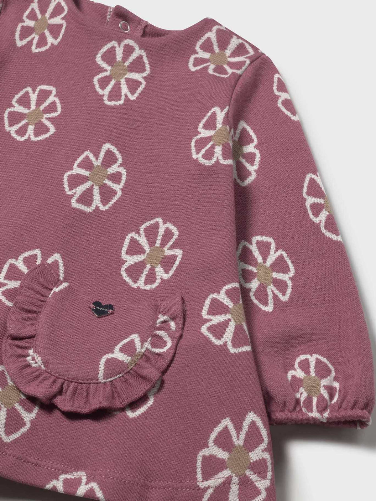 Vestido malha jacquard Rosado (Rosa Velho)  para Bebé Menina - Mayoral