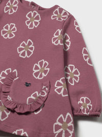 Vestido malha jacquard Rosado (Rosa Velho)  para Bebé Menina - Mayoral