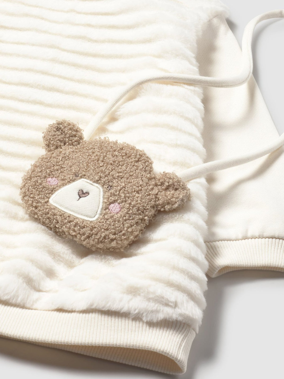 Vestido com bolso Macchiato (Creme / Pérola)  para Bebé Menina - Mayoral