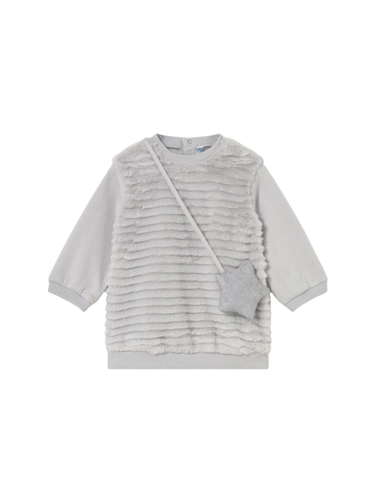 Vestido com bolso Pérola (Cinza Claro)  para Bebé Menina - Mayoral