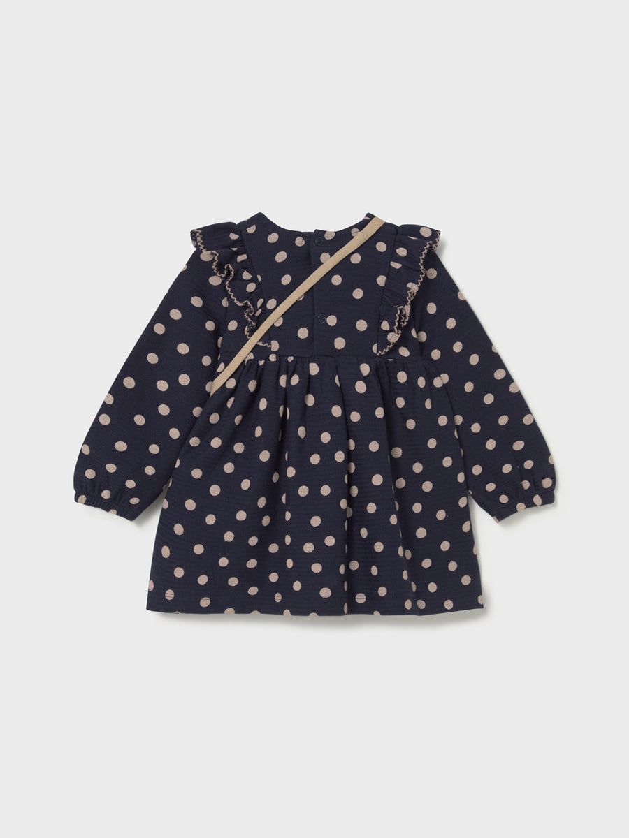 Vestido estampado c/bolso Marinho (Marinho)  para Bebé Menina - Mayoral