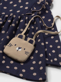 Vestido estampado c/bolso Marinho (Marinho)  para Bebé Menina - Mayoral