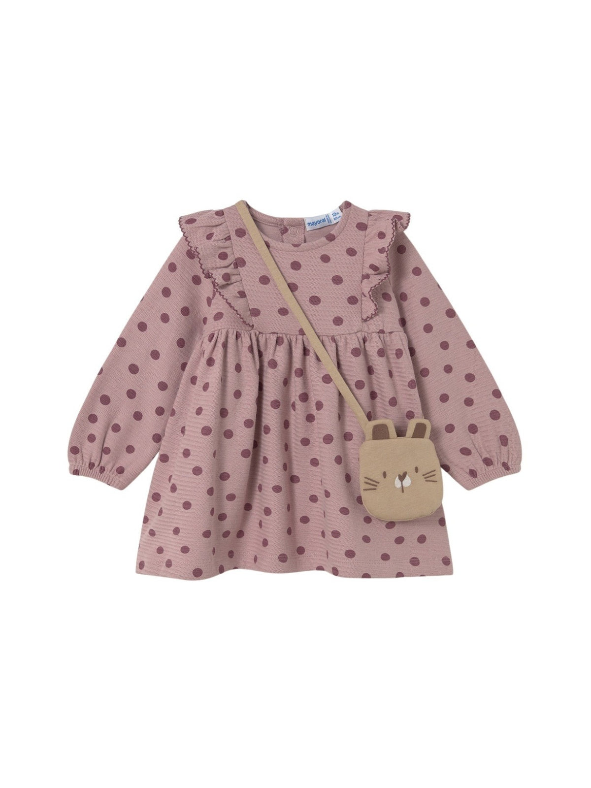 Vestido estampado c/bolso Quartzo (Rosa)  para Bebé Menina - Mayoral