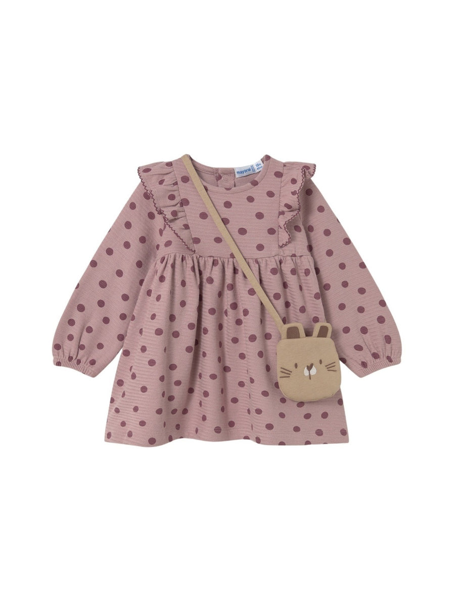 Vestido estampado c/bolso Quartzo (Rosa)  para Bebé Menina - Mayoral