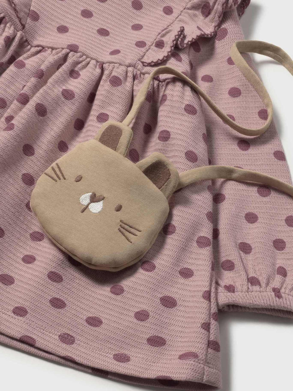 Vestido estampado c/bolso Quartzo (Rosa)  para Bebé Menina - Mayoral