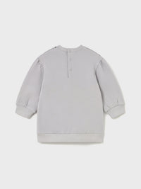 Vestido felpa gráfica Pérola (Creme / Pérola)  para Bebé Menina - Mayoral