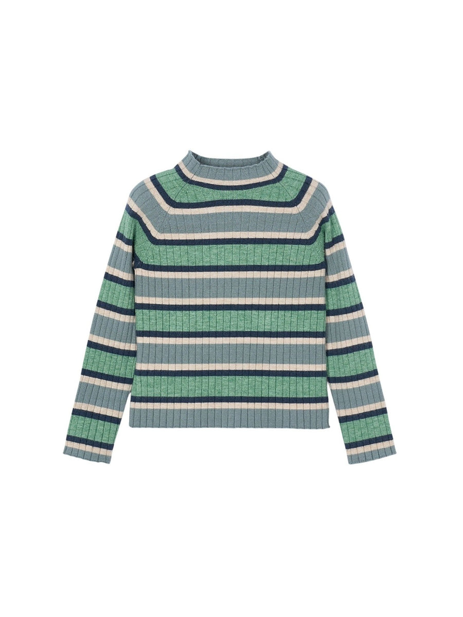 Camisola meia gola tricô Sálvia (Verde seco)  para Menina - Mayoral