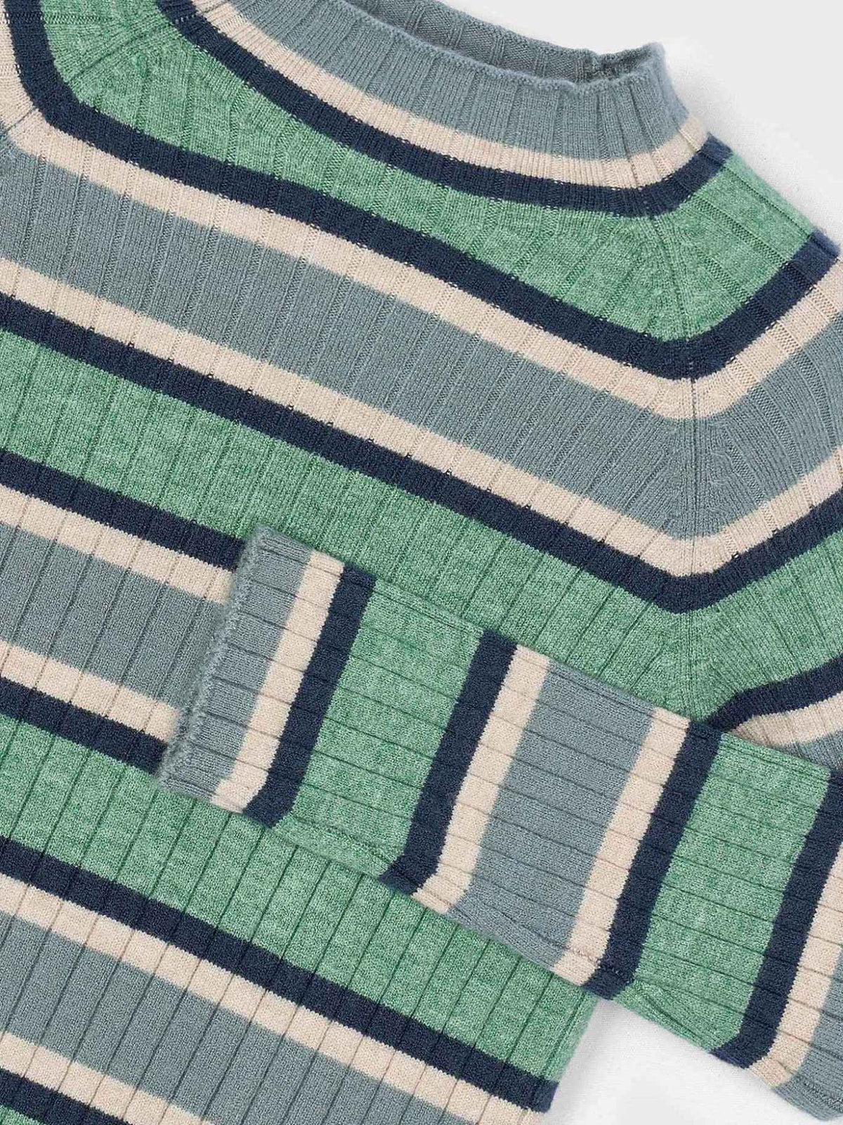 Camisola meia gola tricô Sálvia (Verde seco)  para Menina - Mayoral