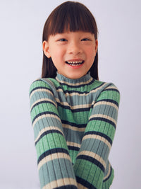 Camisola meia gola tricô Sálvia (Verde seco)  para Menina - Mayoral