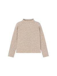 Camisola meia gola tricô Toffe vig (Castanho)  para Menina - Mayoral