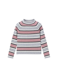 Camisola meia gola tricô Prata v-ma (Cinza Claro)  para Menina - Mayoral