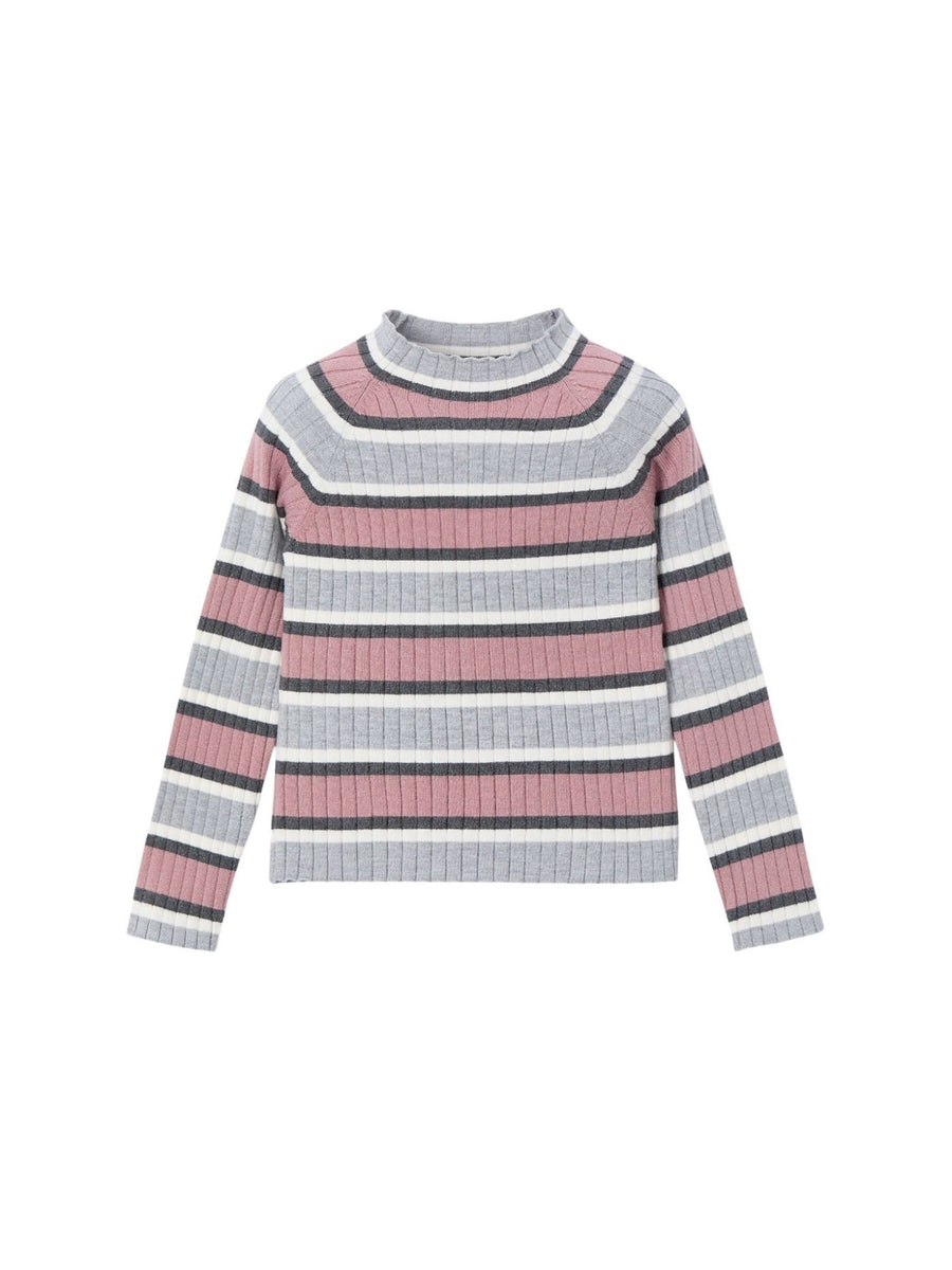 Camisola meia gola tricô Prata v-ma (Cinza Claro)  para Menina - Mayoral