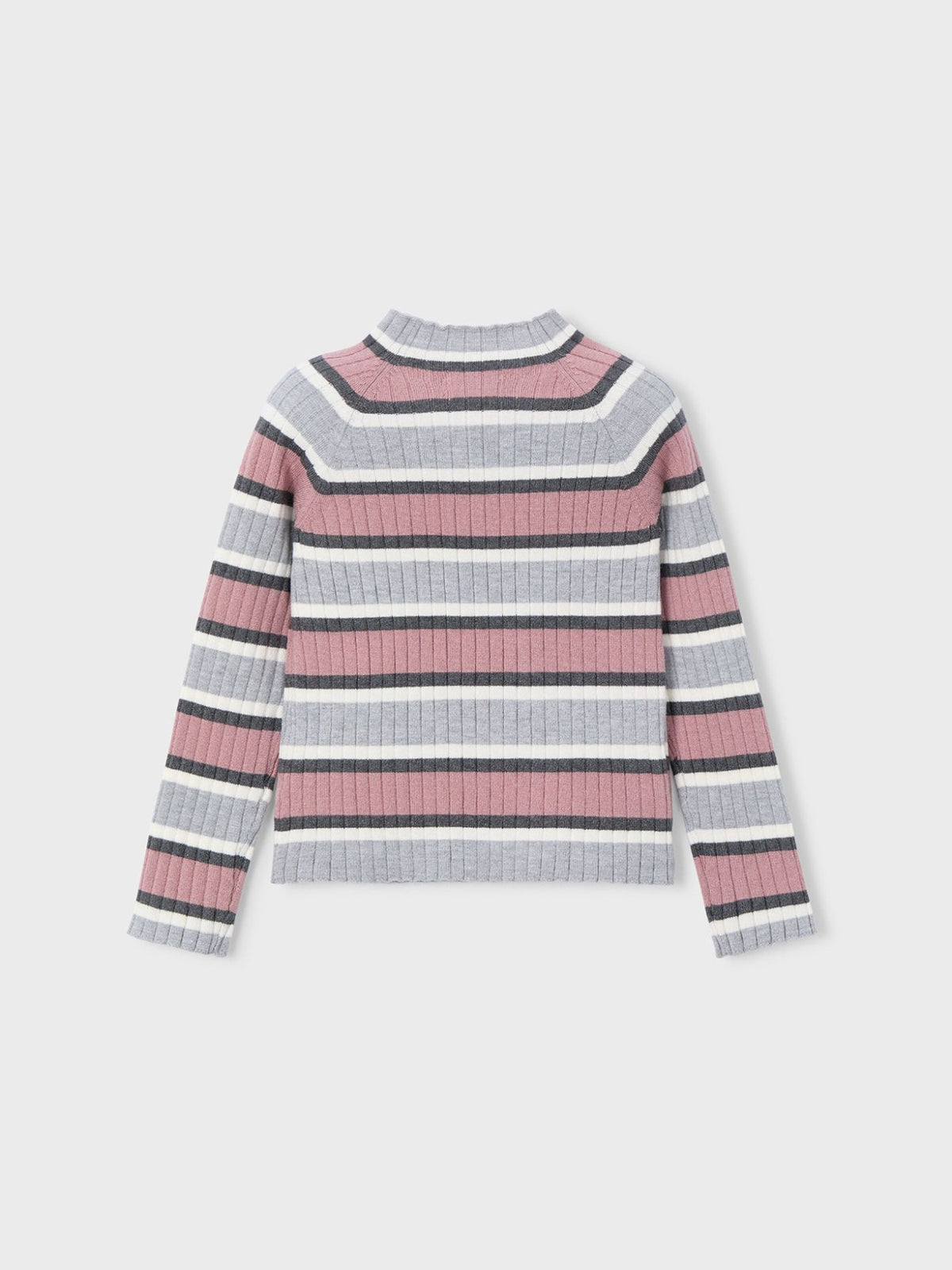 Camisola meia gola tricô Prata v-ma (Cinza Claro)  para Menina - Mayoral