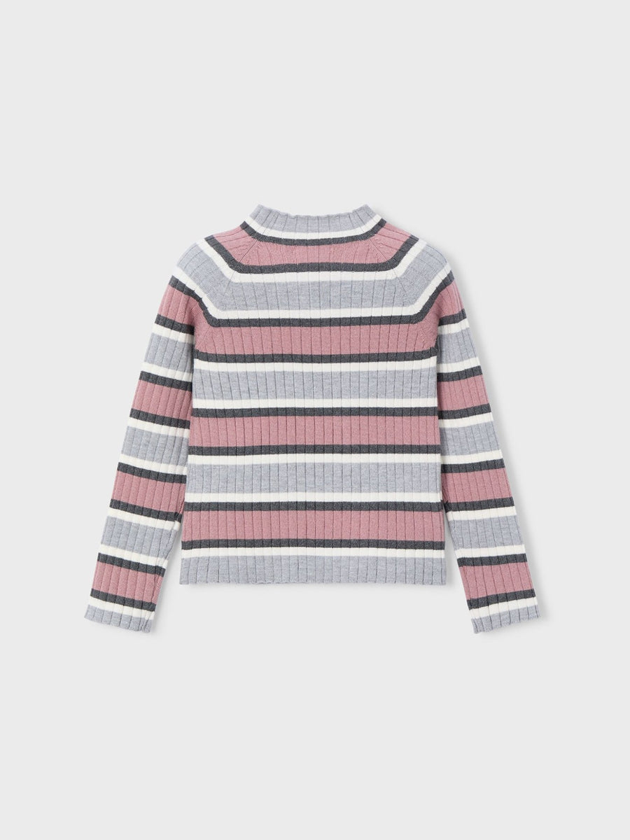 Camisola meia gola tricô Prata v-ma (Cinza Claro)  para Menina - Mayoral
