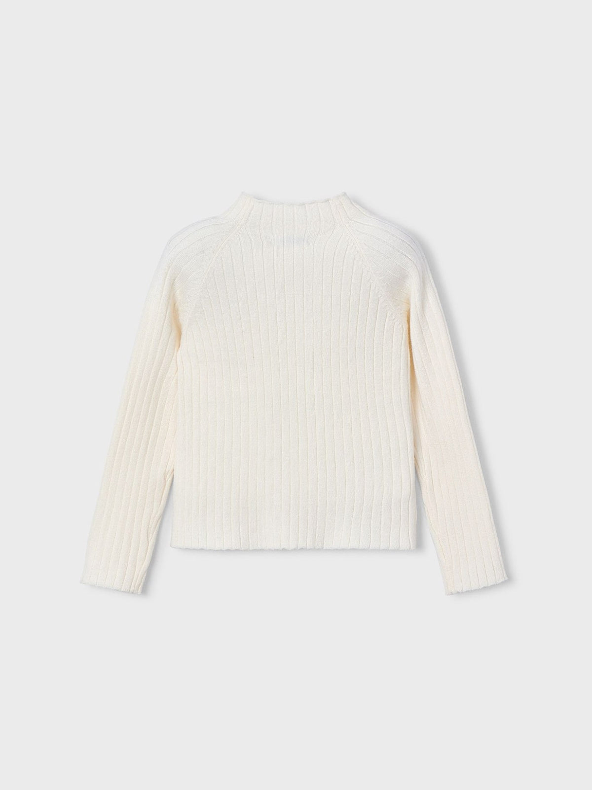 Camisola meia gola tricô Macchiato (Creme / Pérola)  para Menina - Mayoral