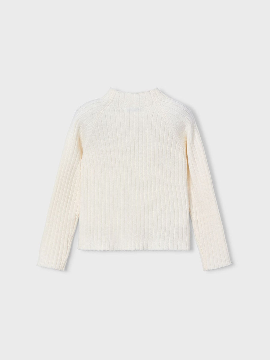 Camisola meia gola tricô Macchiato (Creme / Pérola)  para Menina - Mayoral