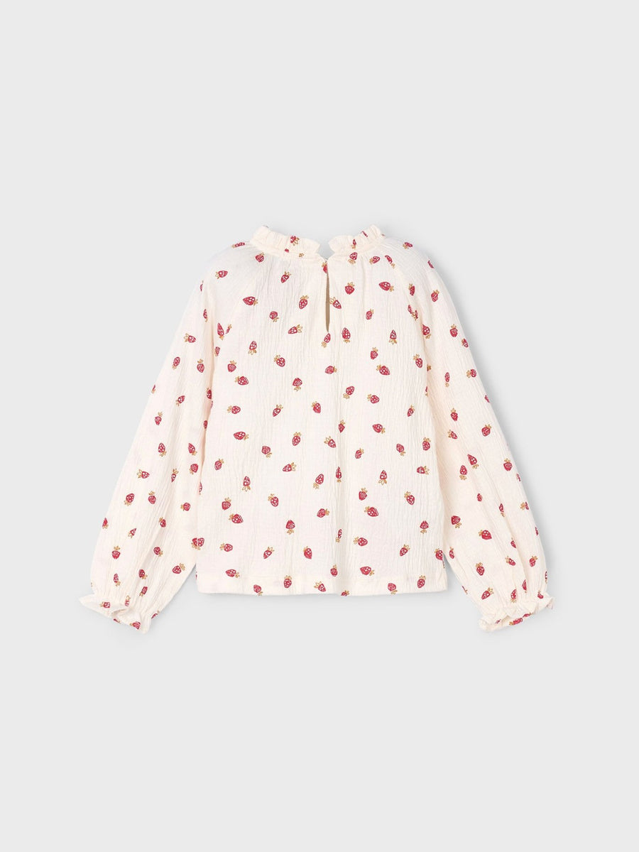 Camisola bambula Mac-vermel (Vermelho)  para Menina - Mayoral