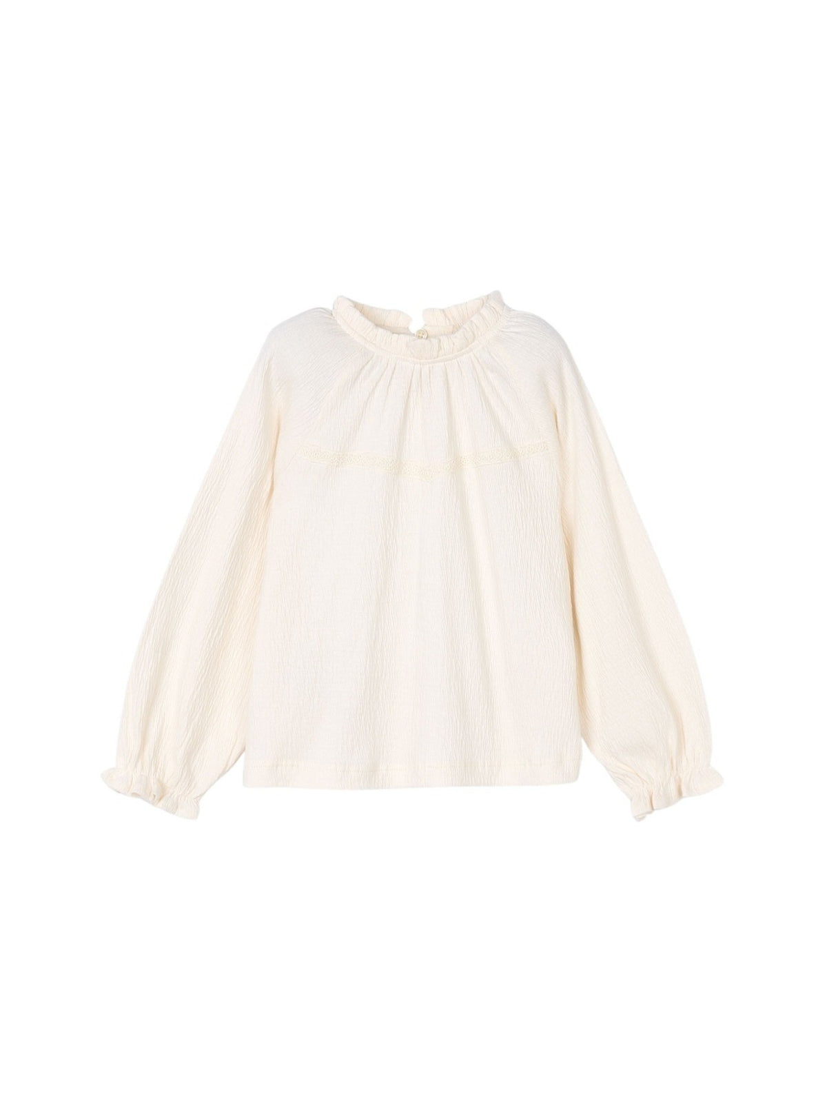 Camisola bambula Macchiato (Creme / Pérola)  para Menina - Mayoral