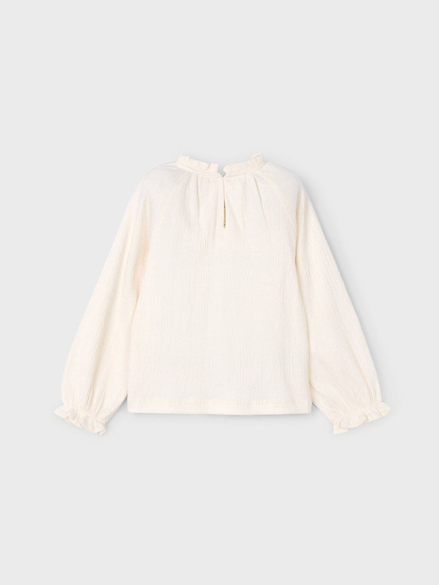 Camisola bambula Macchiato (Creme / Pérola)  para Menina - Mayoral