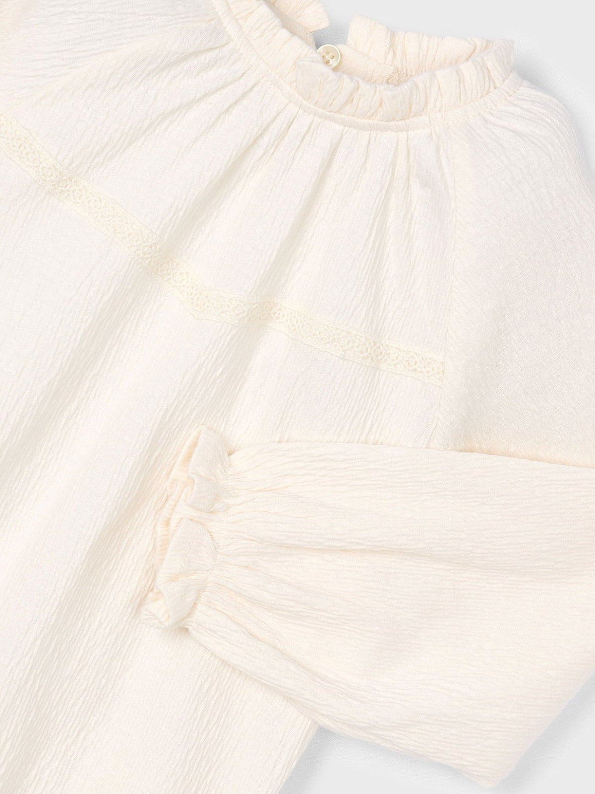 Camisola bambula Macchiato (Creme / Pérola)  para Menina - Mayoral
