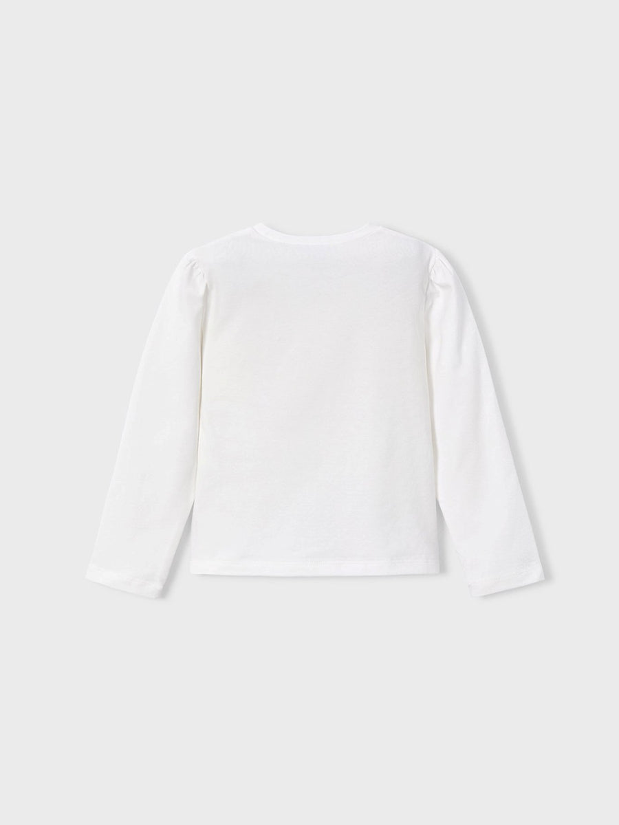 Camiseta m/comp. clássica Nata-cerej (Vermelho Escuro)  para Menina - Mayoral