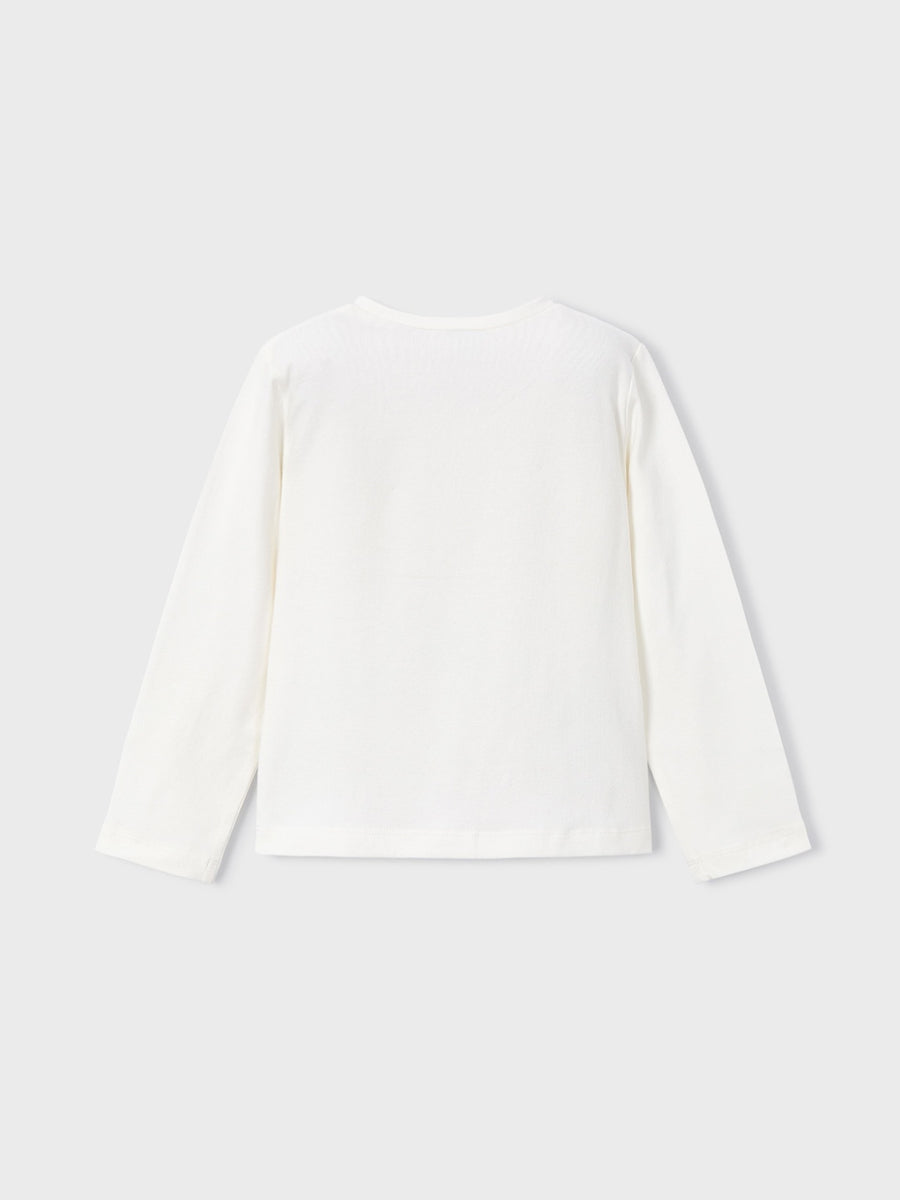 Camiseta m/comp. clássica Macchiato (Creme / Pérola)  para Menina - Mayoral