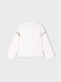 Camiseta m/comp. urso Nata (Creme / Pérola)  para Menina - Mayoral