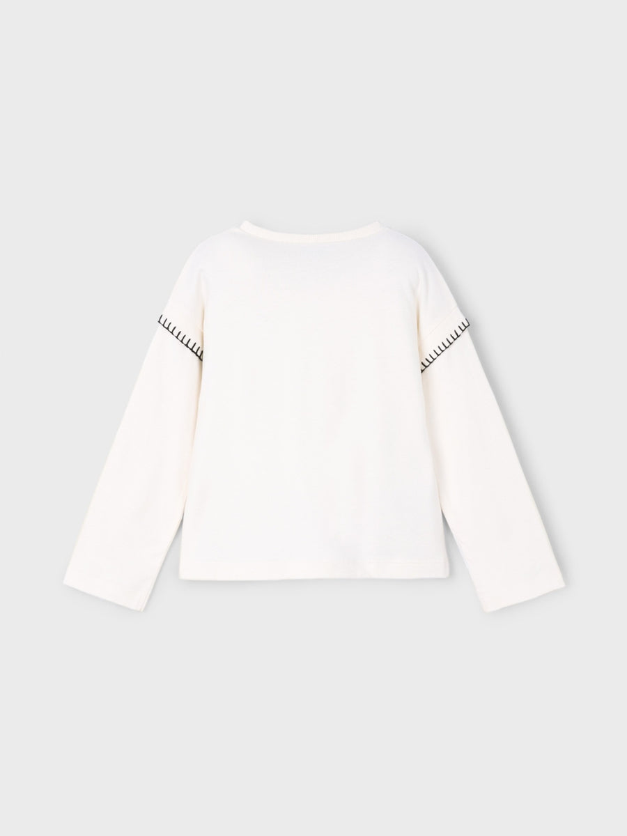 Camiseta m/comp. urso Nata (Creme / Pérola)  para Menina - Mayoral