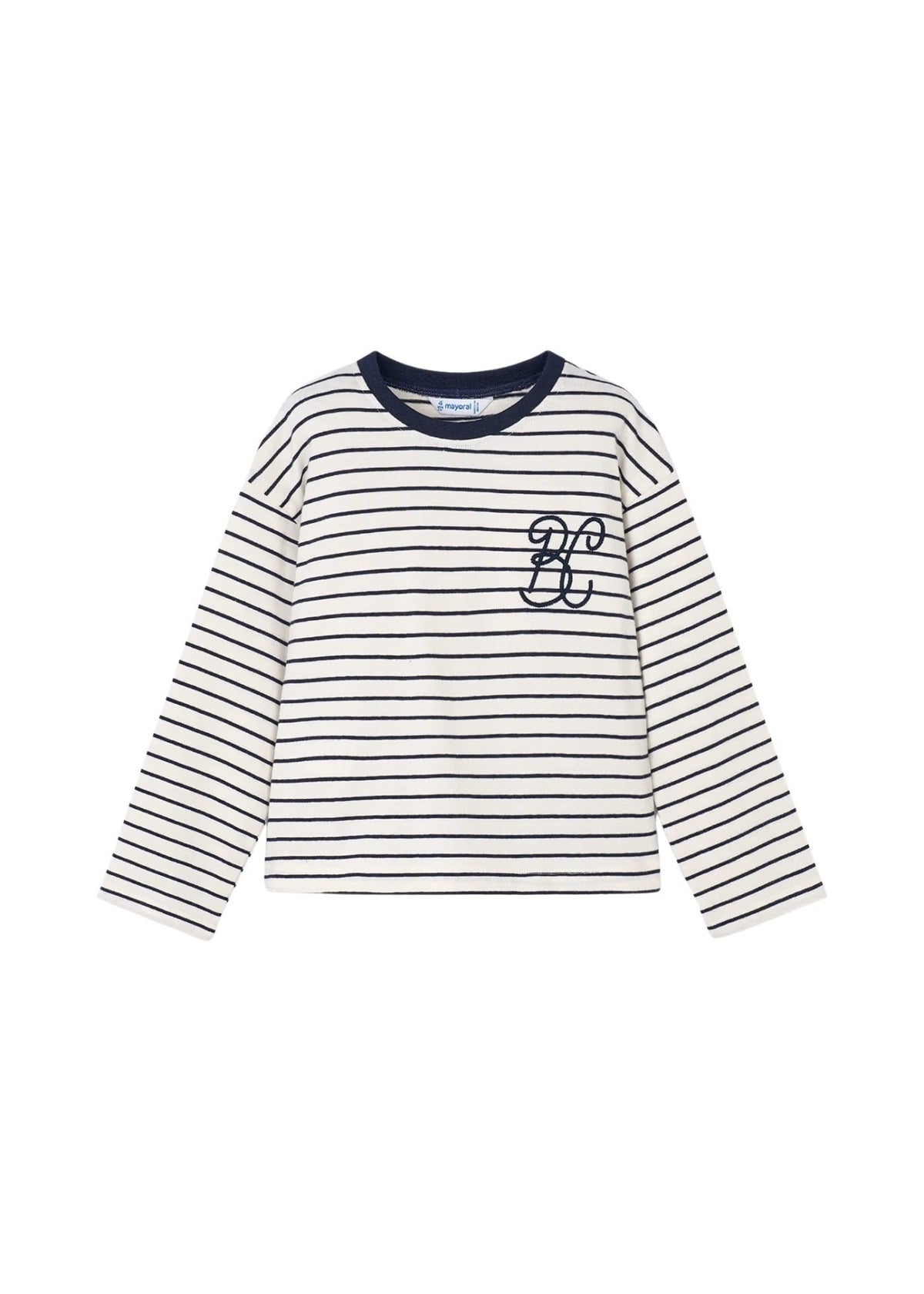 T-shirt Manga Comprida  (Branco)  para Menina - Mayoral