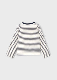 T-shirt Manga Comprida  (Branco)  para Menina - Mayoral