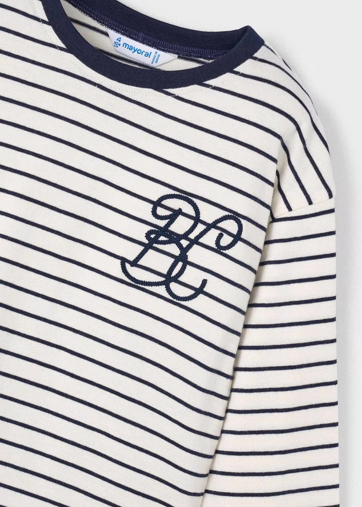 T-shirt Manga Comprida  (Branco)  para Menina - Mayoral