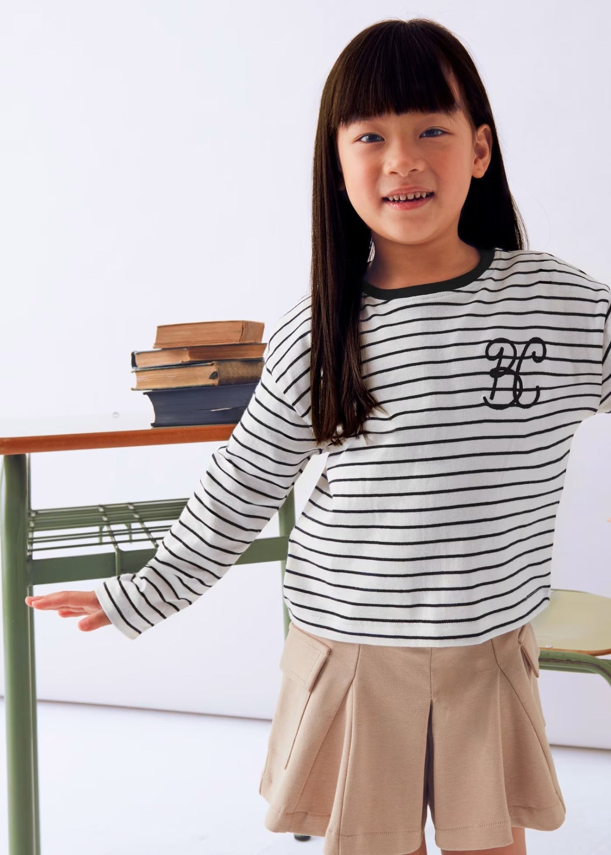 T-shirt Manga Comprida  (Branco)  para Menina - Mayoral