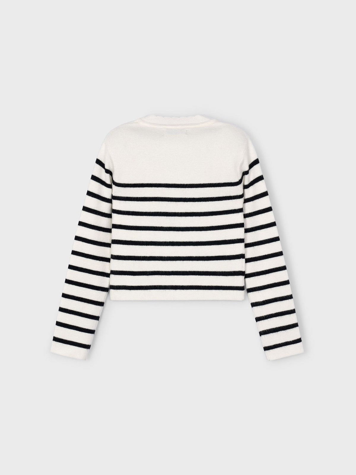 Top tricô riscas Macchiato (Creme / Pérola)  para Menina - Mayoral