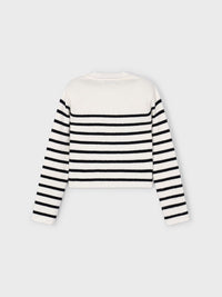 Top tricô riscas Macchiato (Creme / Pérola)  para Menina - Mayoral