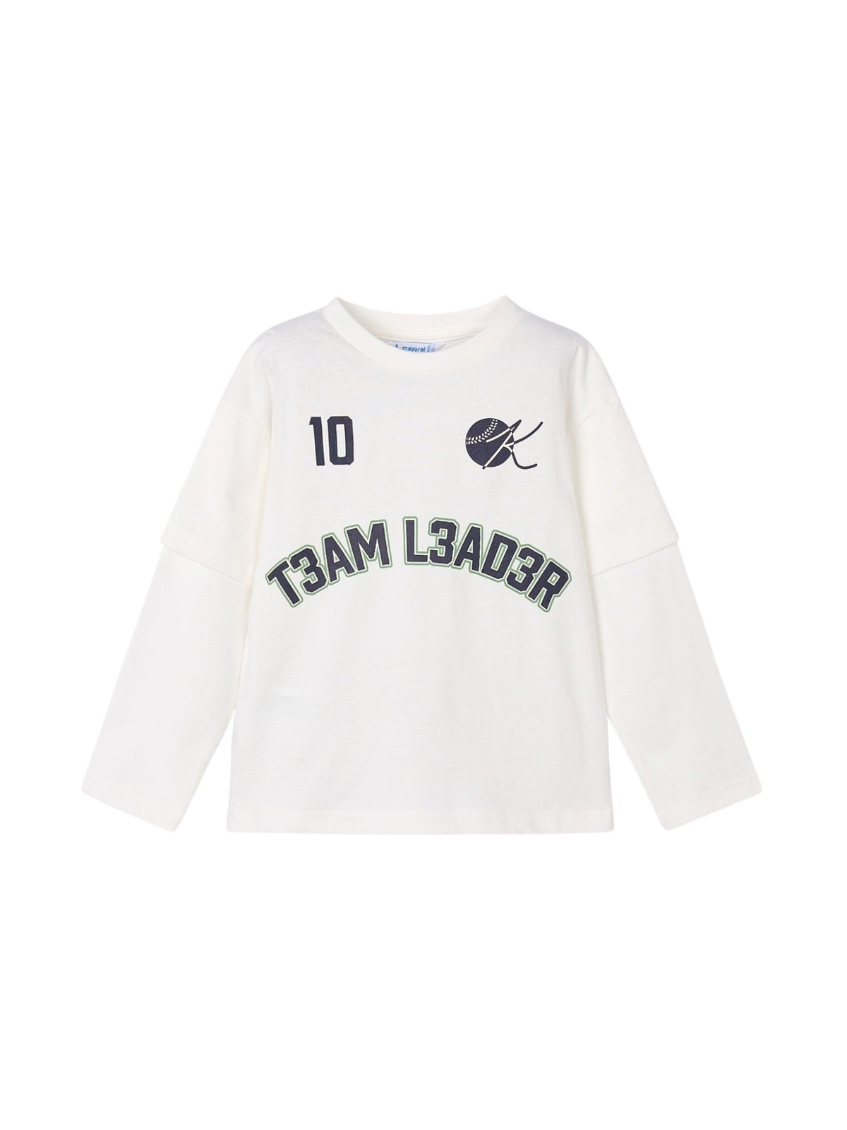 Camisola "team" Nata (Creme / Pérola)  para Menino - Mayoral