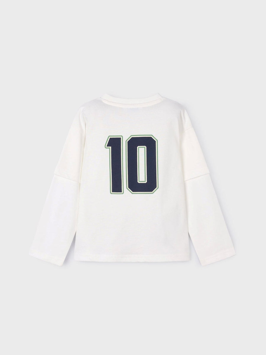Camisola "team" Nata (Creme / Pérola)  para Menino - Mayoral