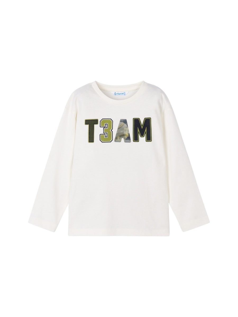 Camisola lenticular Nata (Creme / Pérola)  para Menino - Mayoral