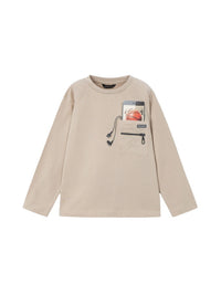 Camiseta m/comp. Vison (Bege)  para Menino - Mayoral