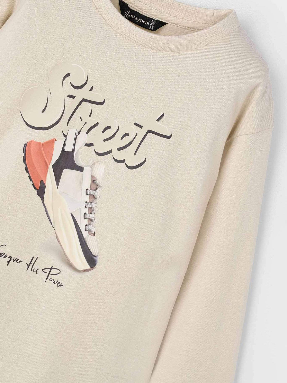 Camisola "street" Cereal (Bege)  para Menino - Mayoral