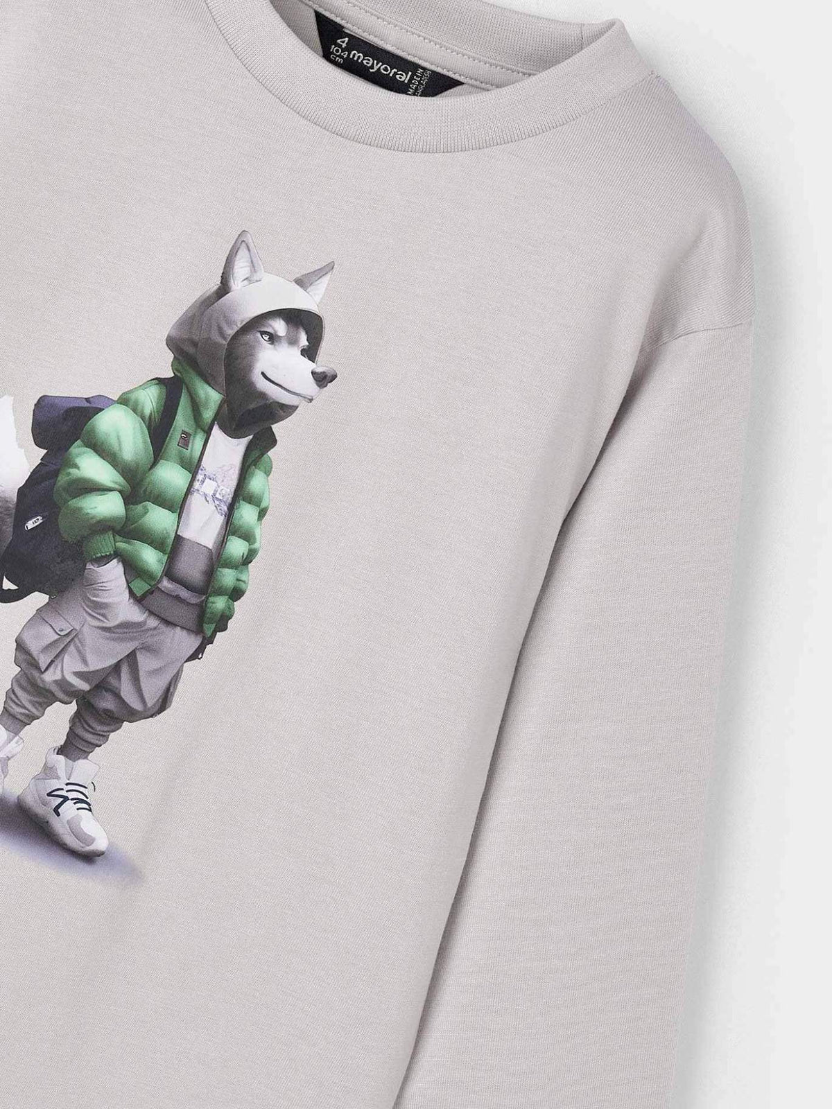Camisola "wolf" Fumo (Cinza)  para Menino - Mayoral