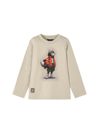 Camisola "wolf" Cereal (Bege)  para Menino - Mayoral