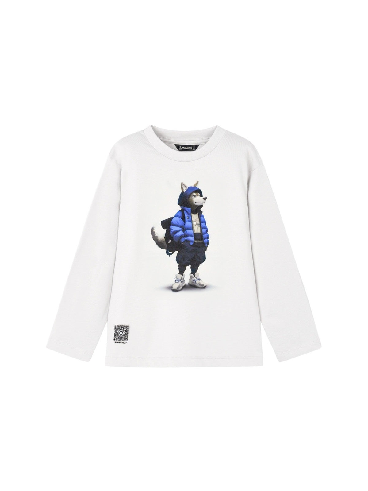 Camisola "wolf" Nata (Creme / Pérola)  para Menino - Mayoral