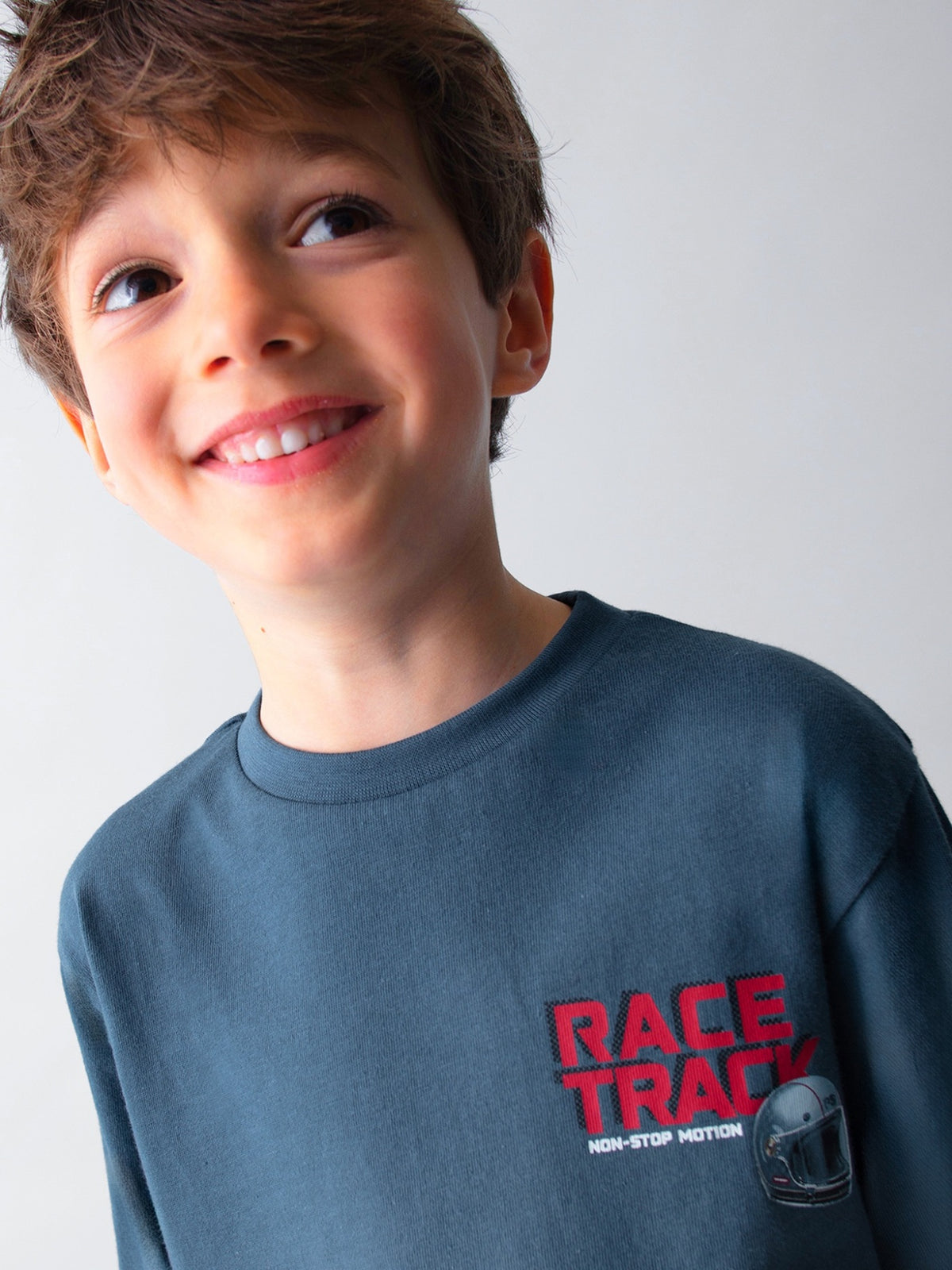 Camisola "race track" Aço (Cinza Escuro)  para Menino - Mayoral