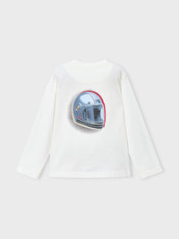 Camisola "race track" Nata (Creme / Pérola)  para Menino - Mayoral