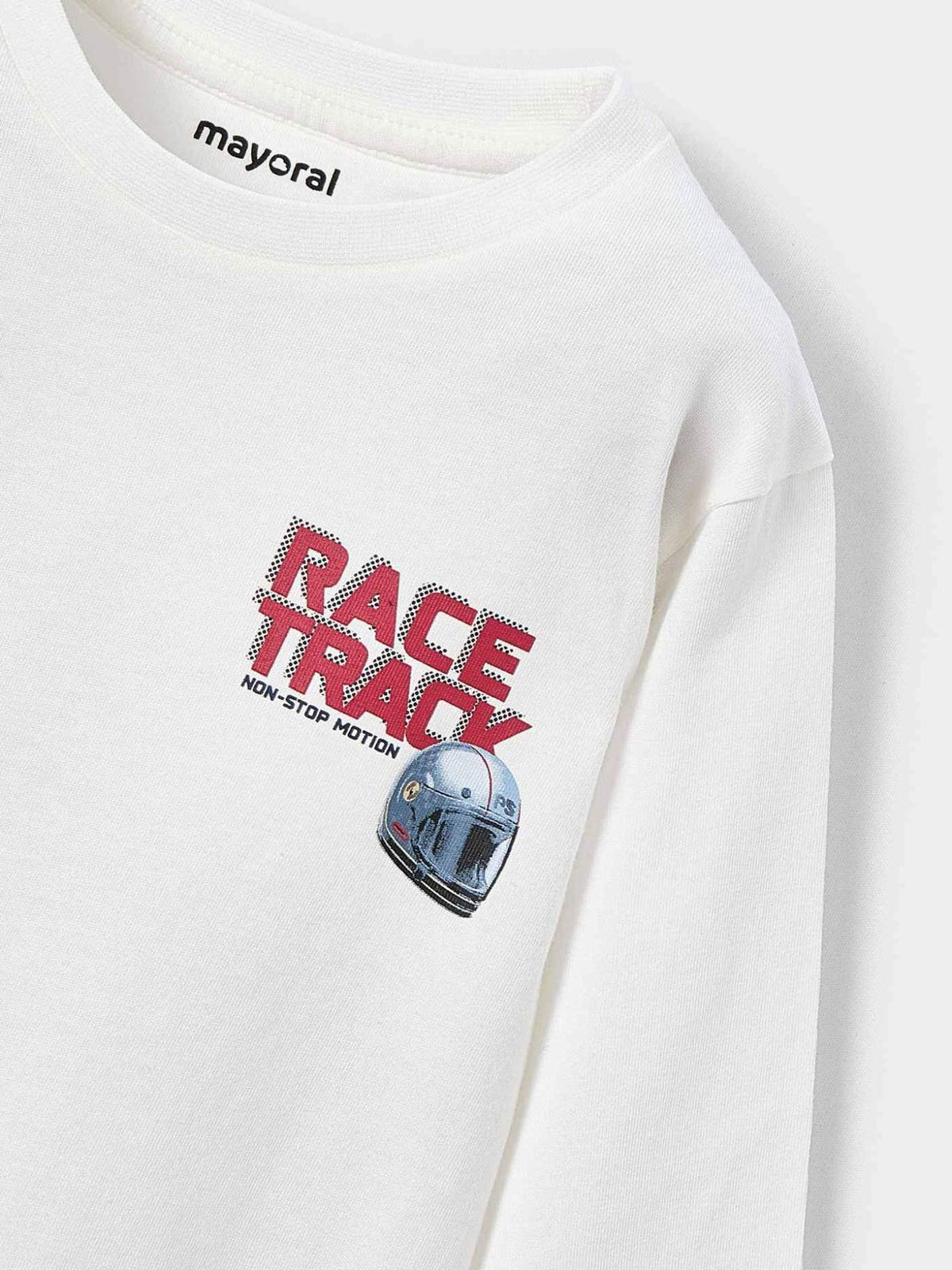 Camisola "race track" Nata (Creme / Pérola)  para Menino - Mayoral