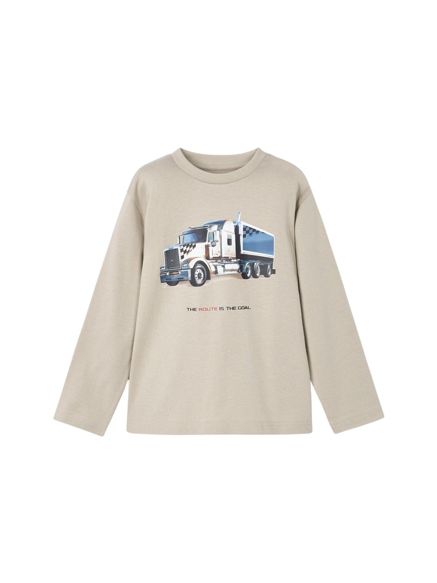 Camisola "truck" Vison (Bege)  para Menino - Mayoral