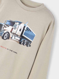 Camisola "truck" Vison (Bege)  para Menino - Mayoral