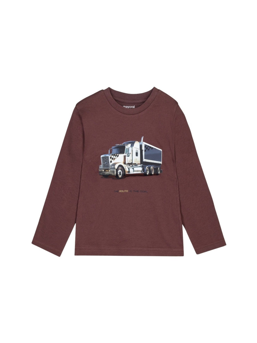 Camisola "truck" Ameixa (Vermelho Escuro)  para Menino - Mayoral