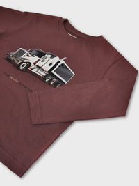Camisola "truck" Ameixa (Vermelho Escuro)  para Menino - Mayoral